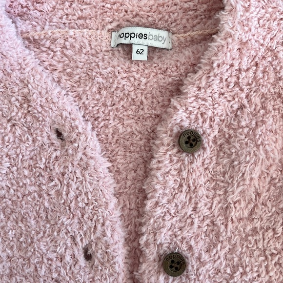 Great condition! Noppies baby cozy light pink button cardigan, size 3-6M - Picture 3 of 3